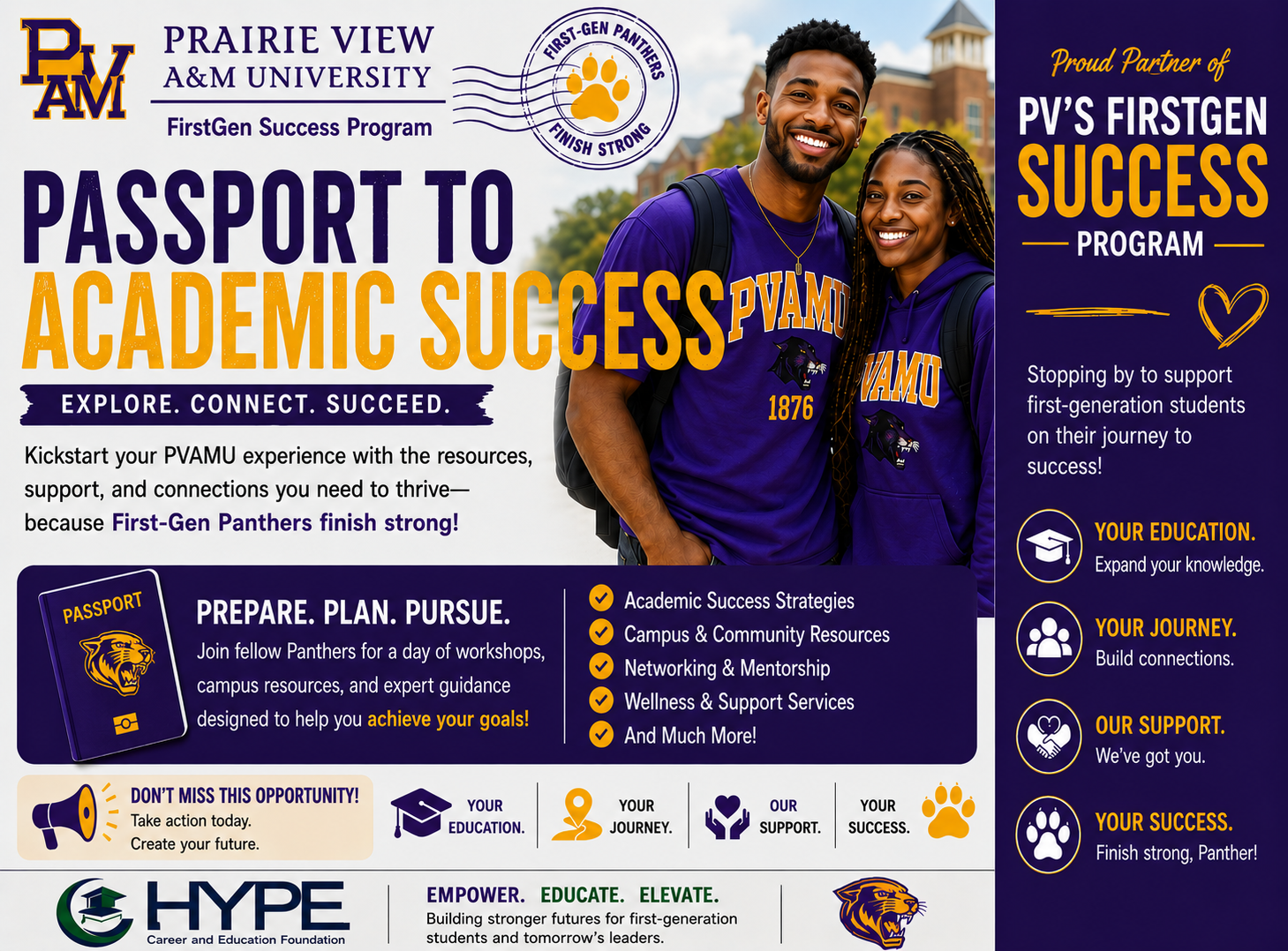 PV FirstGen Success Prairie View A&M students